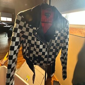 📦 current mood checkered jacket